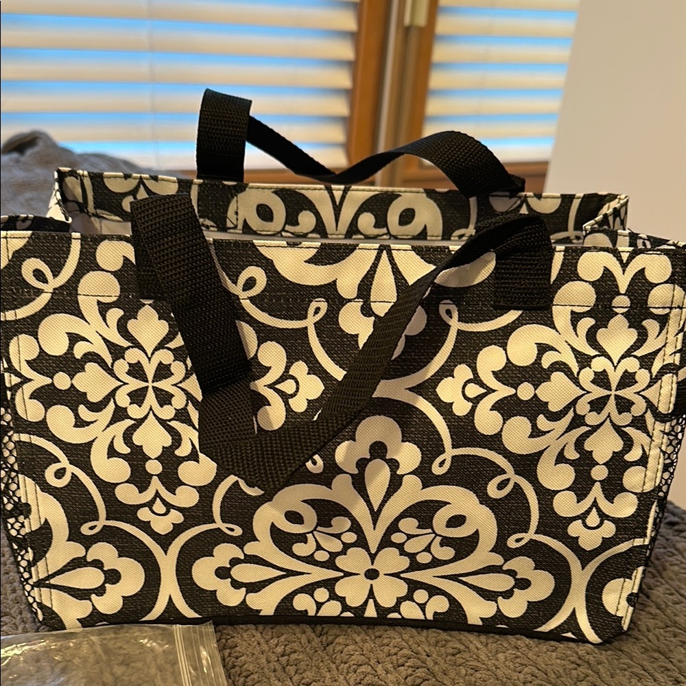 thirty-one Black and White Storage Tote